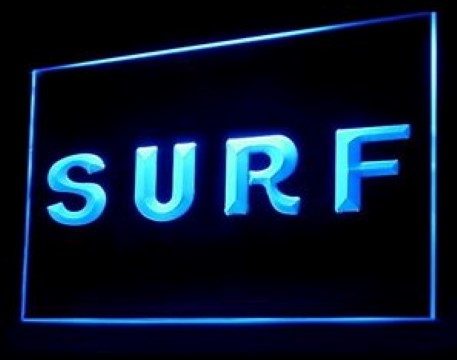 Surf Wordmark LED Neon Sign